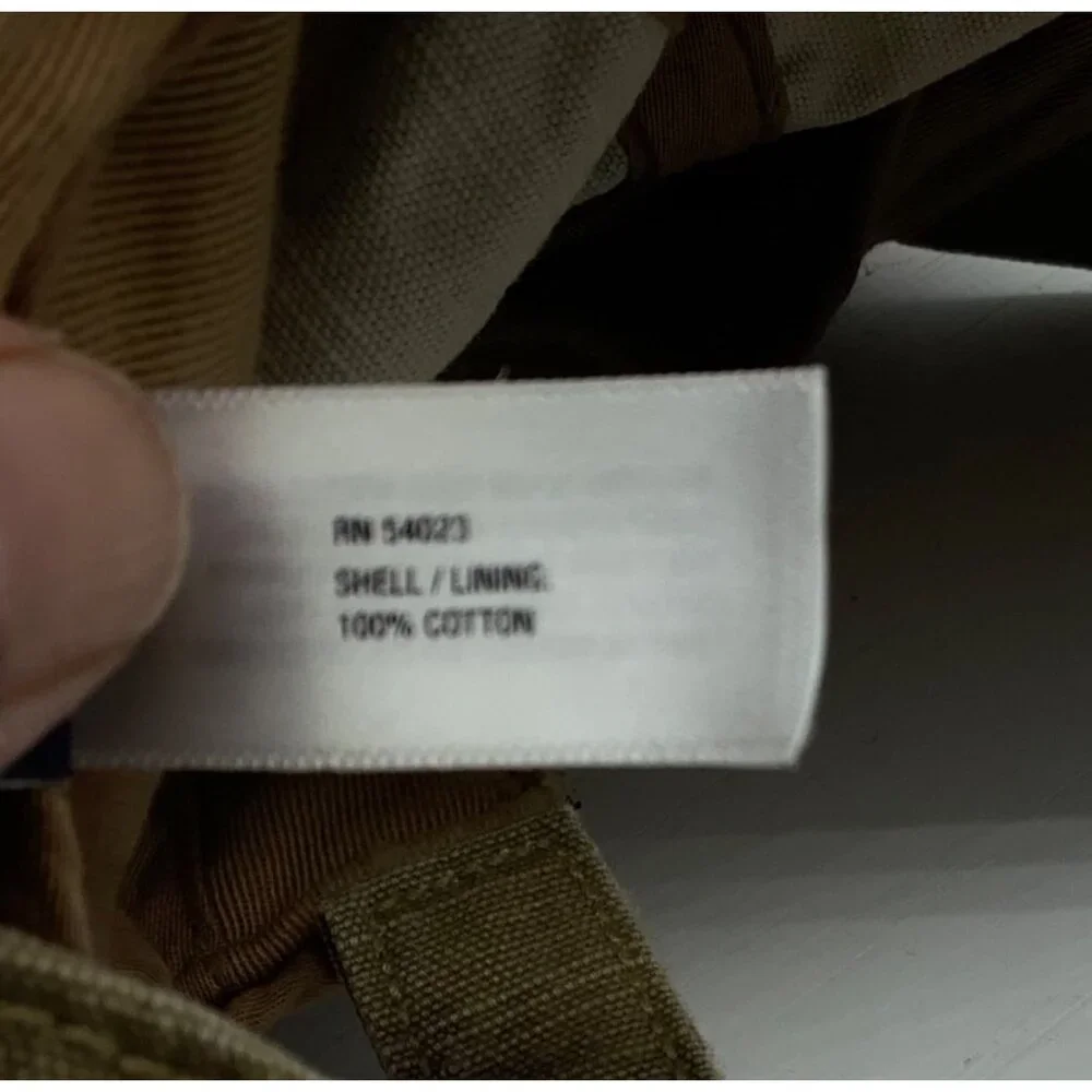 Baby Gap‎ Olive Green Cotton Military Style Cadet Cap Zip Pocket Infant M/L